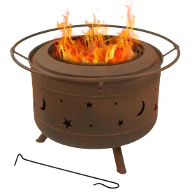 Sunnydaze Cosmic Outdoor Smokeless Fire Pit - 30"