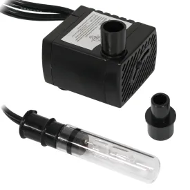 Sunnydaze Electric Water Fountain Pump with Finger Light - 12 Watt