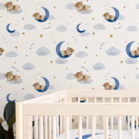 Teddy Bear Peel & Stick Wallpaper