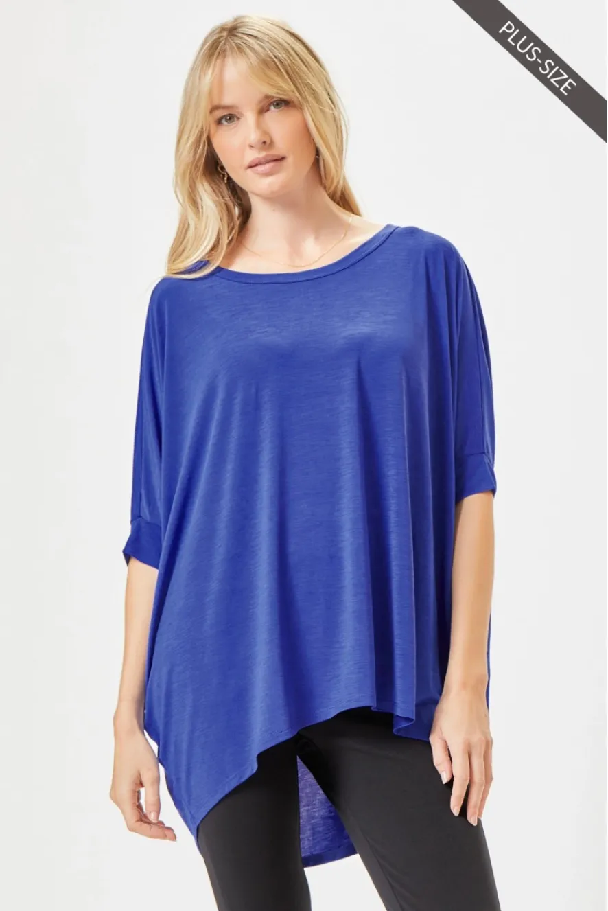 The Scarlet Poncho Plus Top
