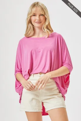 The Scarlet Poncho Plus Top