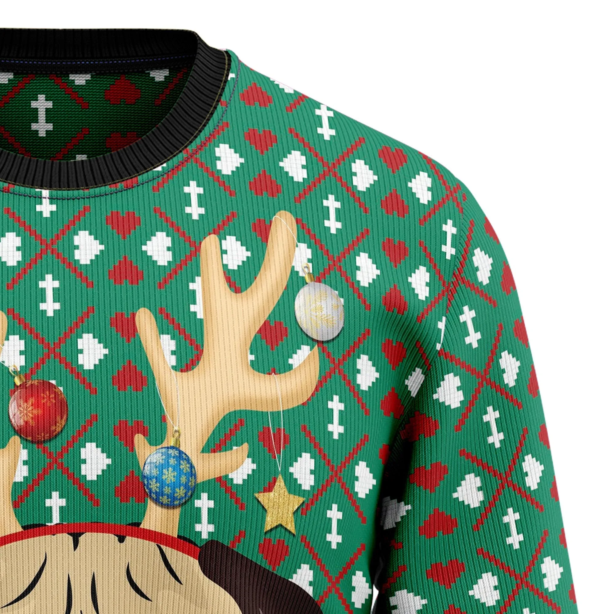 Ugly Christmas Sweater JulesRoche All-Over Print Stylish Winter Jumper
