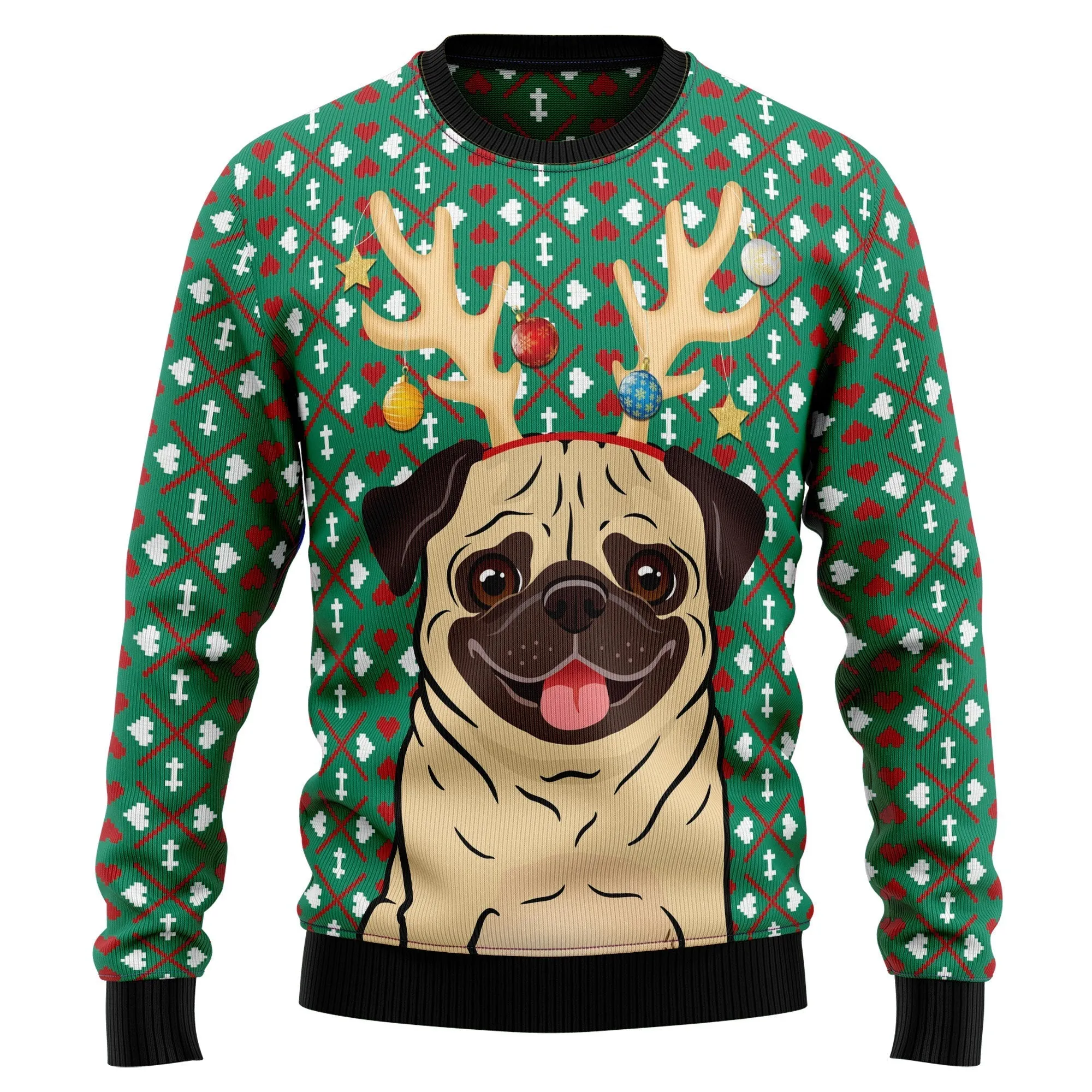 Ugly Christmas Sweater JulesRoche All-Over Print Stylish Winter Jumper