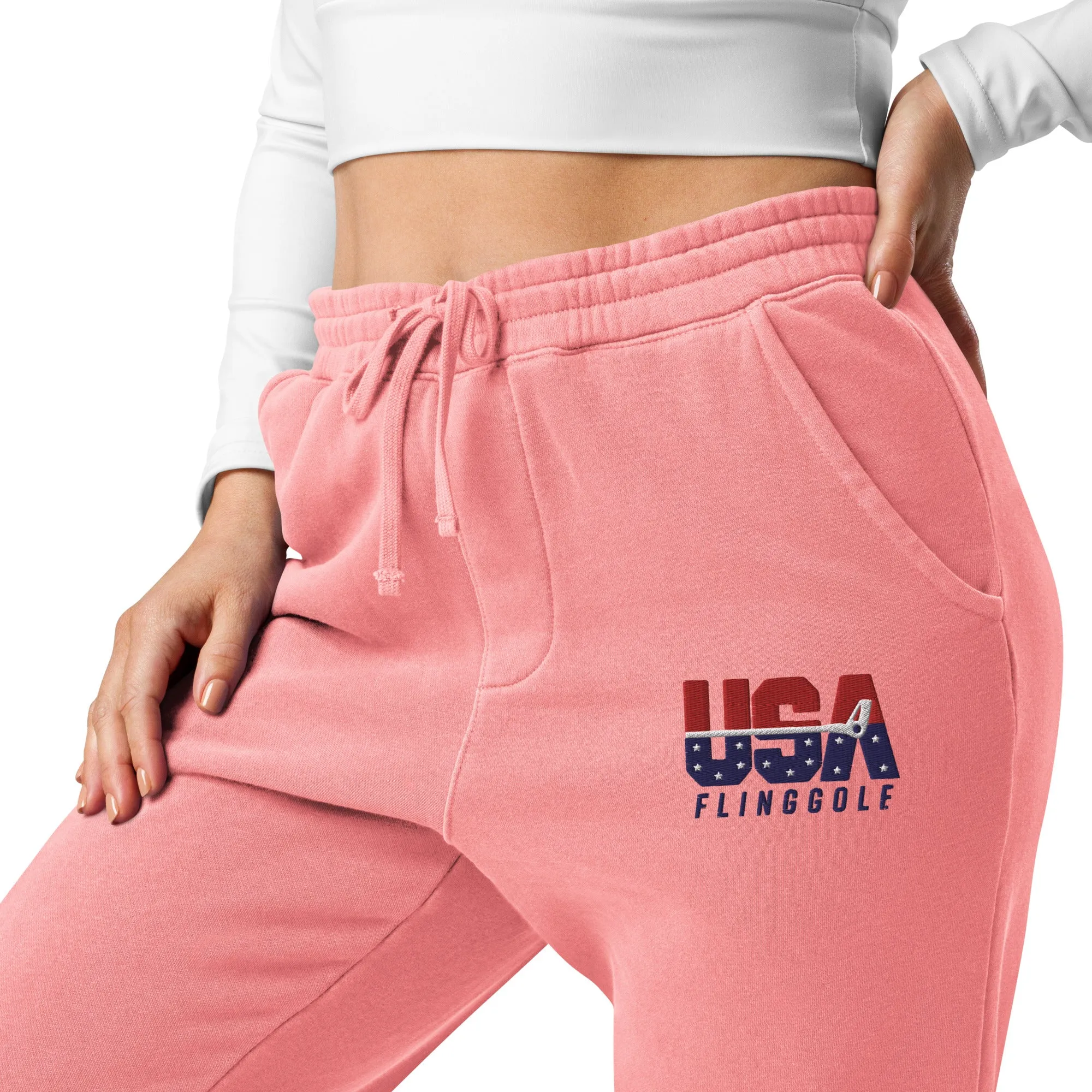 USA FlingGolf Unisex Pigment-dyed Sweatpants (Light)