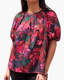 VIENNE BLOUSE IN HIBISCUS