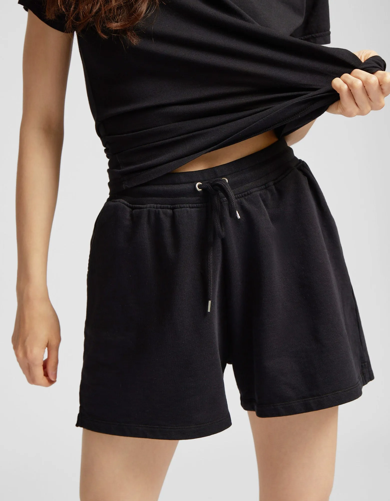 Women Organic Sweatshorts - Flamingo Pink