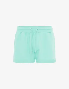 Women Organic Sweatshorts - Light Aqua