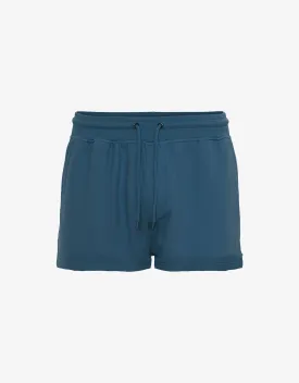 Women Organic Sweatshorts - Petrol Blue
