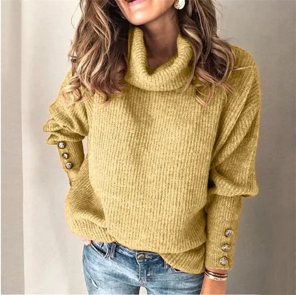 Women's Stylish Sweater with Buttons | Ideal for Autumn/Winter