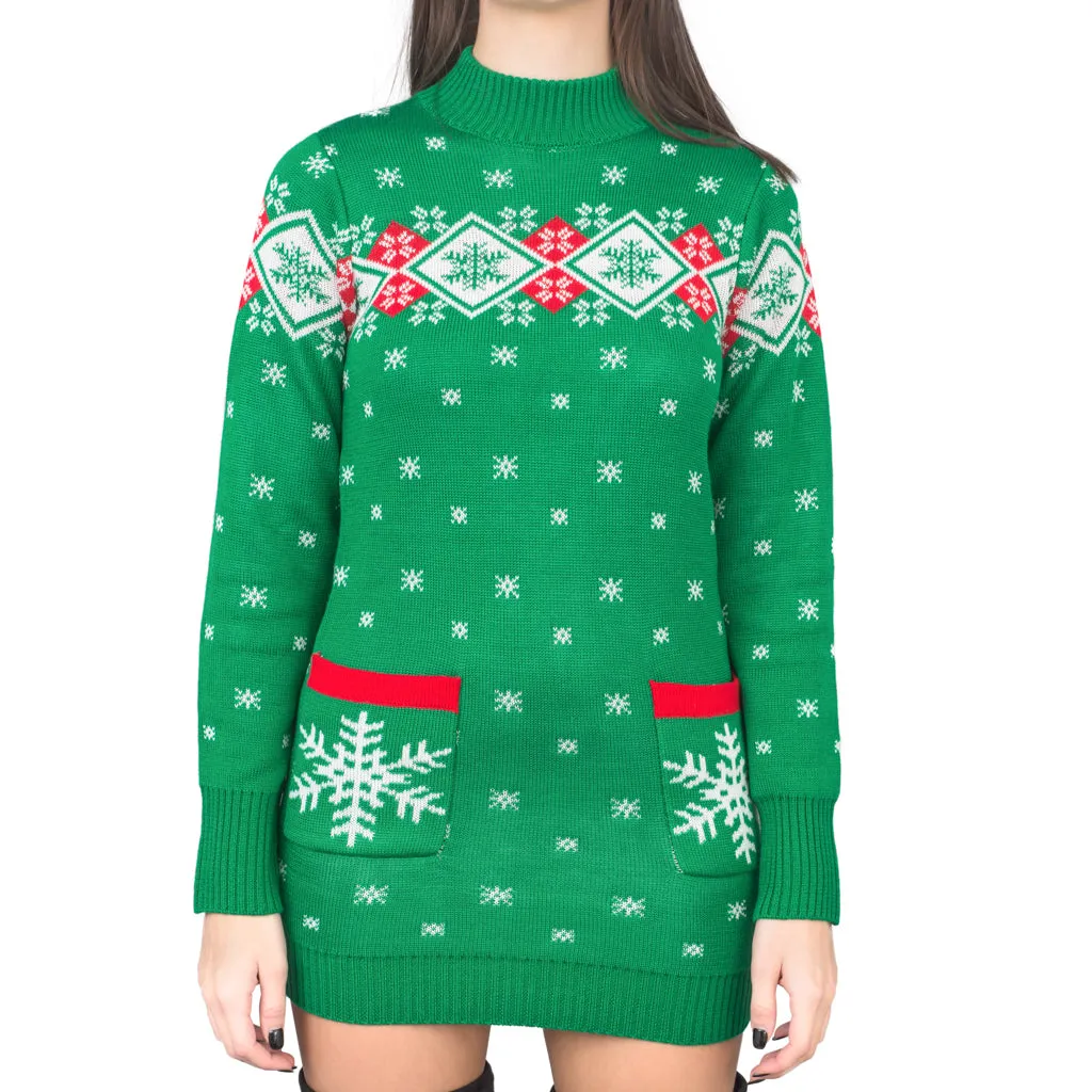 Women's Vintage-Inspired Ugly Christmas Sweater Dress by JulesRoche