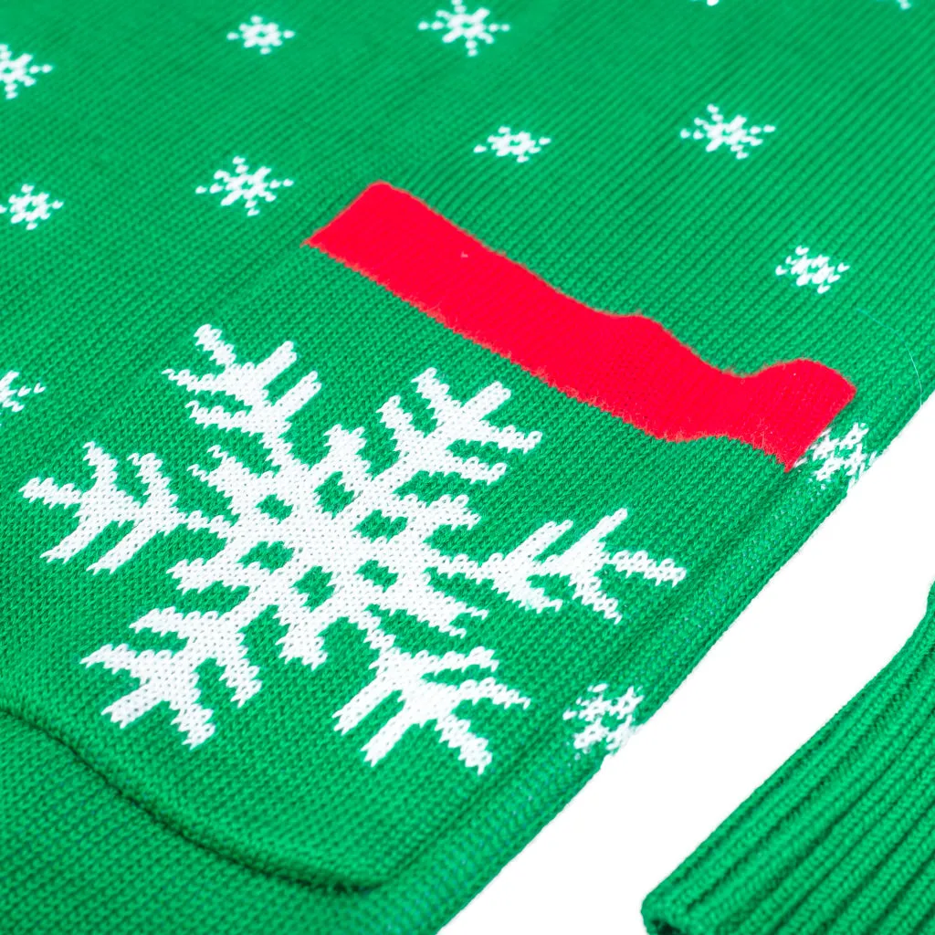 Women's Vintage-Inspired Ugly Christmas Sweater Dress by JulesRoche